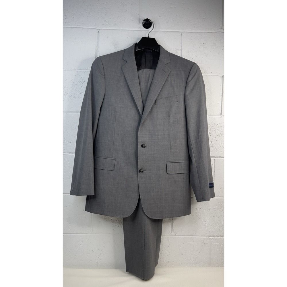 Brooks Brothers Men's Gray  Wool Regent Blazer 40R  And Classic Pants Set 34x37